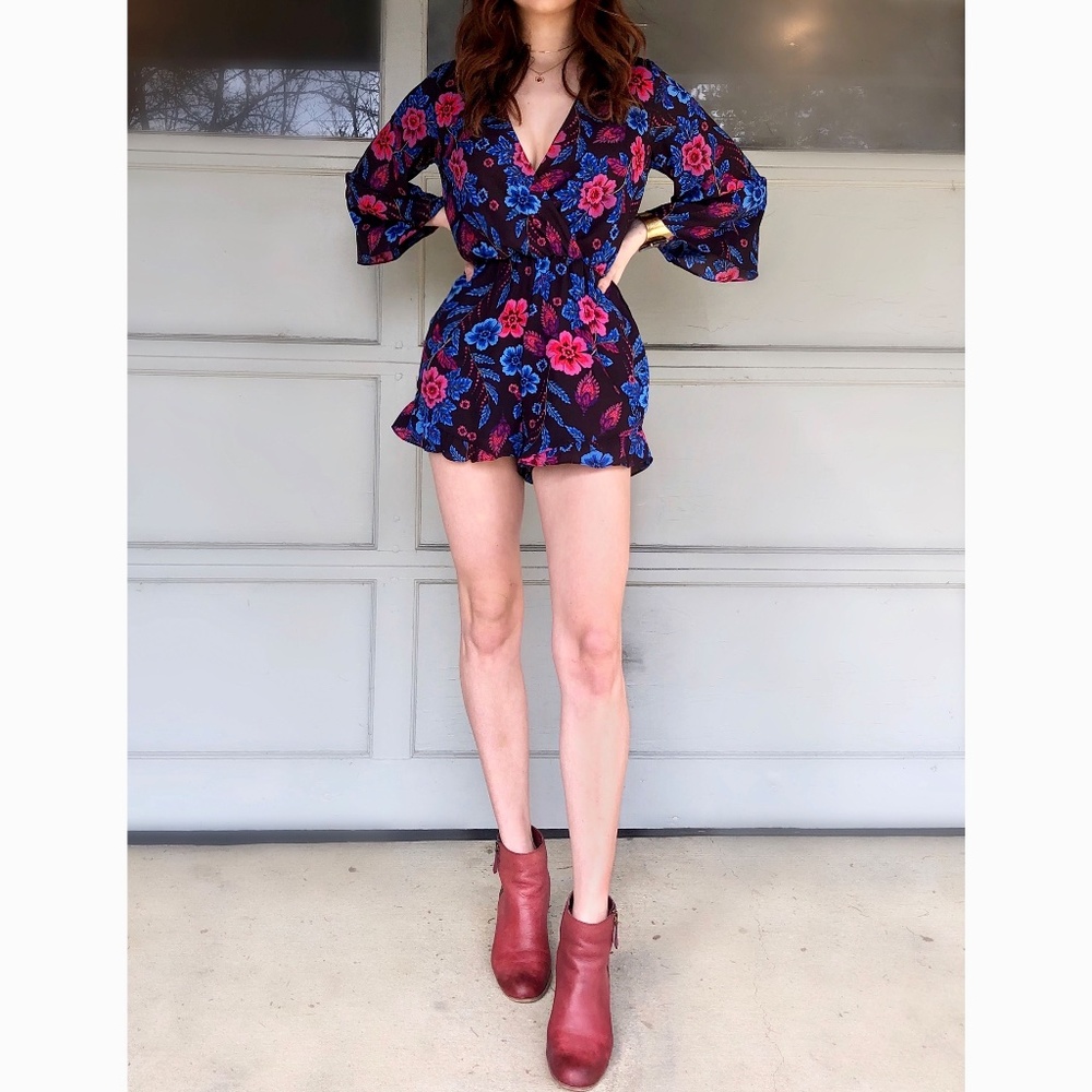 Floral Boho Romper